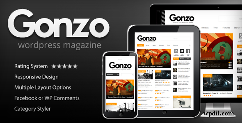 Gonzo,premium themes,themes,theme,wordpress,wp,news,blog,magazine