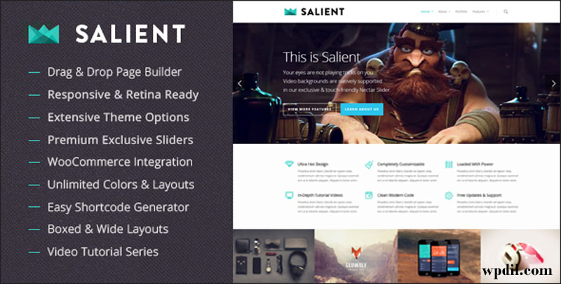 Salient,wp,wordpress,creative,themes,theme,creative