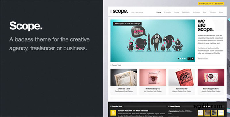 Scoop,wp,wordpress,creative,themes,theme,creative